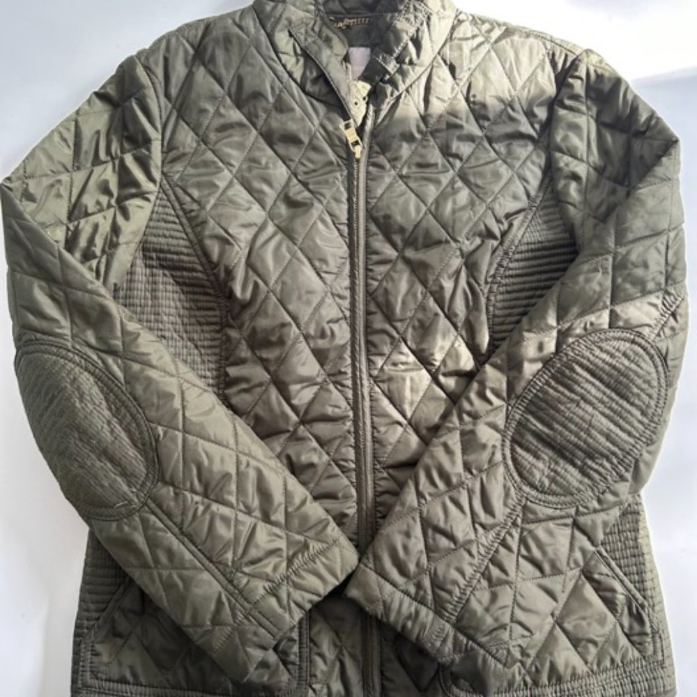 Banana Republic Women’s Olive Green Quilted Field Jacket. Size M